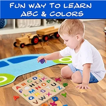 Magnetic Wooden ABC Puzzle for Early Learning Fun