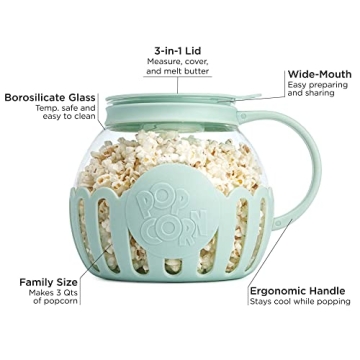 Ecolution Micro-Pop Healthy Glass Popcorn Maker