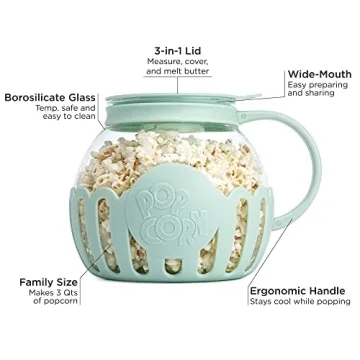 Ecolution Micro-Pop Healthy Glass Popcorn Maker
