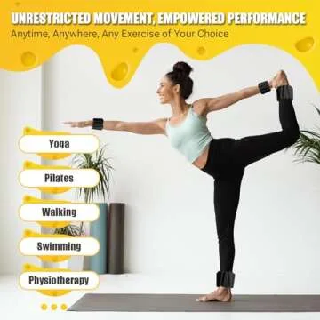 Adjustable 2lb Wrist Ankle Weights for All Fitness Levels