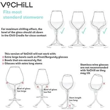 VoChill Wine Chiller for Stemware | Unique Gift Idea