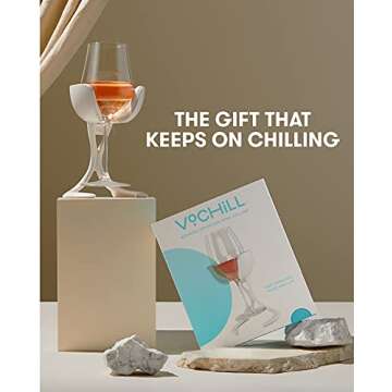 VoChill Wine Chiller for Stemware | Unique Gift Idea