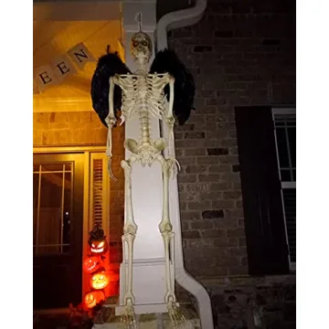 Black Angel Wings and Halo Set for Halloween Fun