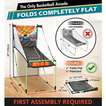 TGU Arcade Basketball Gifts - Kids Basketball Arcade Games for Boys Girls, Child & Grandchild, Age 3...