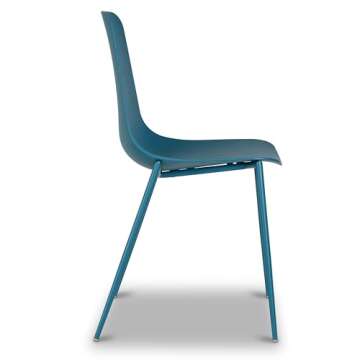 POLY & BARK Isla Modern Dining Chairs Set of 4 - Ocean Teal