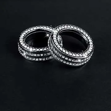 CKE Sporty Crystal Bling Cover Rings for 2018-2024 Camry