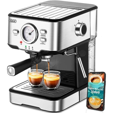 Gevi Espresso Coffee Machine with Steamer for Home Brewing