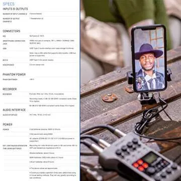 Zoom PodTrak P4 Portable Multitrack Podcast Recorder + 64GB SDXC Memory Card + 4X Dynamic Cardioid Handheld Mic + 4X Stereo Headphones + 4X Foam Windscreens + 4X Desk Mic Stand + Batteries & Charger