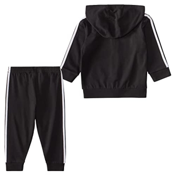 adidas Boys Zip Front French Terry Hoodie and Joggers Set