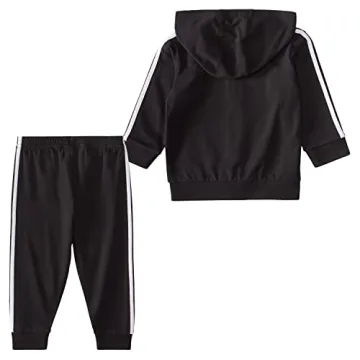 adidas Boys Zip Front French Terry Hoodie and Joggers Set