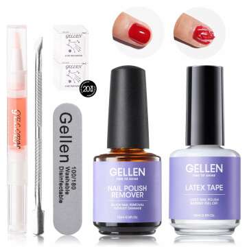 Gellen Gel Polish Remover Kit - Quick, Easy & Safe Nail Polish Removal Tools