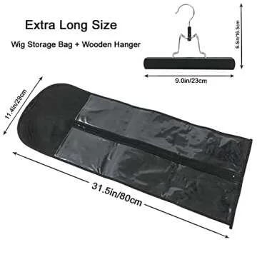 USHUIUS Hair Extension Holder - Extra Long Storage Bag