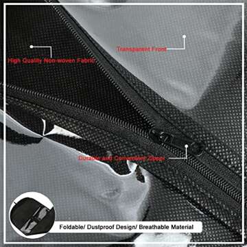 USHUIUS Hair Extension Holder - Extra Long Storage Bag