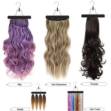 USHUIUS Hair Extension Holder - Extra Long Storage Bag