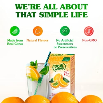TRUE ORANGE Water Enhancer | Zero Calorie Pack of 100