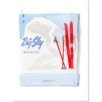 FURBISH Travel Wall Art Print - Big Sky Matchbook