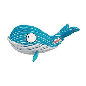 KONG - CuteSeas Whale - Corduroy Plush Dog Toy - For Large Dogs