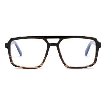 FEISEDY Retro Aviator Blue Light Glasses for All Ages