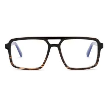 FEISEDY Retro Aviator Blue Light Glasses for All Ages