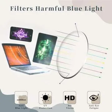 FEISEDY Retro Aviator Blue Light Glasses for All Ages