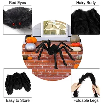 Giant Spider Halloween Decor for Outdoor Parties
