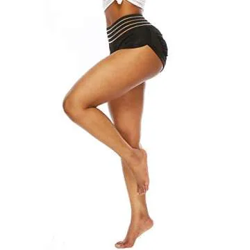 TSUTAYA Yoga Shorts for Women - Ruched Sporty Comfort