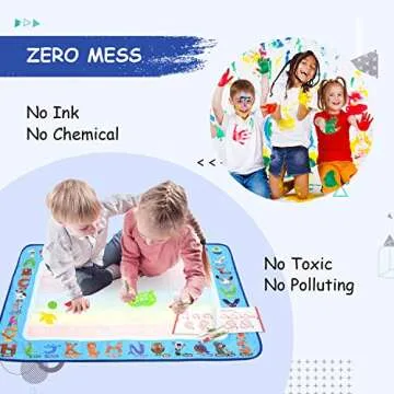 Doodle Mat Large Water Writing Doodle 40 x32 inch Drawing Mat for Kids Toys Girls Boys