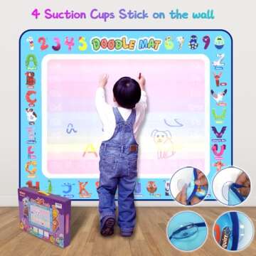 Doodle Mat Large Water Writing Doodle 40 x32 inch Drawing Mat for Kids Toys Girls Boys