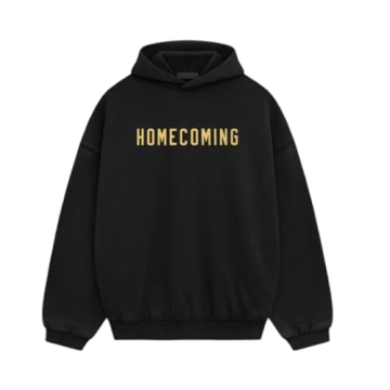 Villeion Essentials Oversized Hoodie - Comfort & Style in HOMECOMING Black
