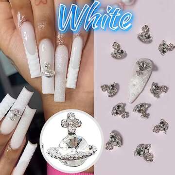 50PCS Kitty Nail Charms and Planet Nail Charms for Acrylic Nails Y2K Kawaii Nail Decorations Nail Art Supplies 3D Flatback Resin Charms Cartoon Slime Jewels Cute DIY Nail Accessories