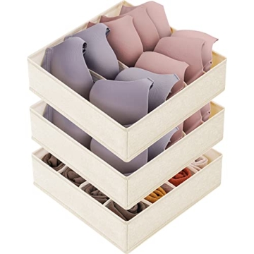 Ultimate 3 Pack Bra and Underwear Drawer Organizers
