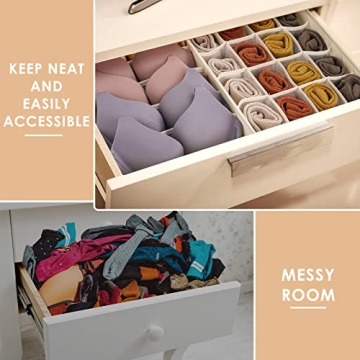 Ultimate 3 Pack Bra and Underwear Drawer Organizers