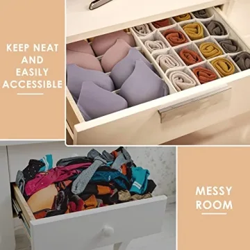 Ultimate 3 Pack Bra and Underwear Drawer Organizers