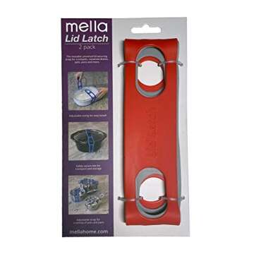 Lid Latch: Reusable Universal Lid Securing Strap for Easy Meal Transport