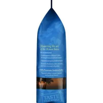 Kauai Hawaiian Ground Coffee, Vanilla Macadamia Nut Flavor - Gourmet Arabica Coffee From Hawaii's Largest Grower, Smooth, Delicious Flavor and Amazing Aroma - 10 Ounce