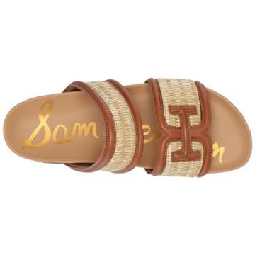 Sam Edelman Women's Rowan Slide Sandal Dark Natural