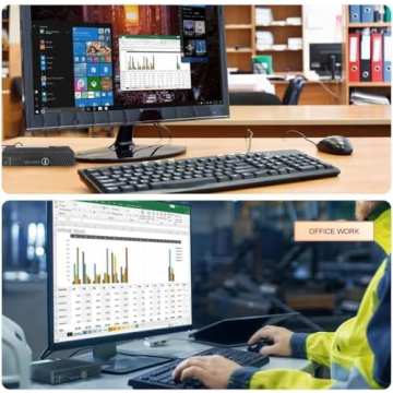 Dell Optiplex 3040 Mini Desktop with 24" Monitor and Windows 11 Pro