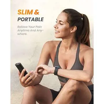 AVCOO 30 Modes TENS EMS Unit Compact Muscle Stimulator for Pain Relief, Rechargeable & Portable Dual Channel EMS Muscle Stimulator with 30 Intensity Levels and 12 Electrode Tens Unit Replacement Pads