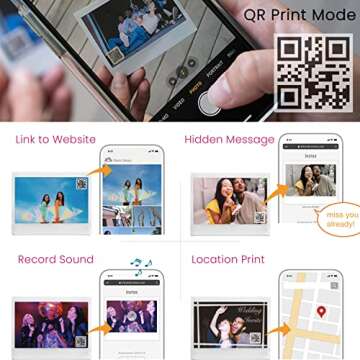 Fujifilm Instax Link Wide Printer Ash White Bundle with Fuji Wide Twin Pack Instant Film + Cloth