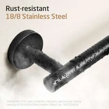 KES Matte Black Toilet Paper Holder, Tissue Holder for Bathroom 2 Pack Toilet Paper Dispenser Wall Mount SUS304 Stainless Steel RUSTPROOF Toilet Roll Holder Matte Black, A2175S12-BK-P2