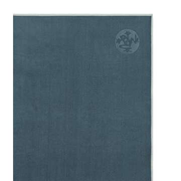 Manduka eQua Yoga Mat Towel - Quick Drying Microfiber, Lightweight, Easy for Travel, Use in Hot Yoga...