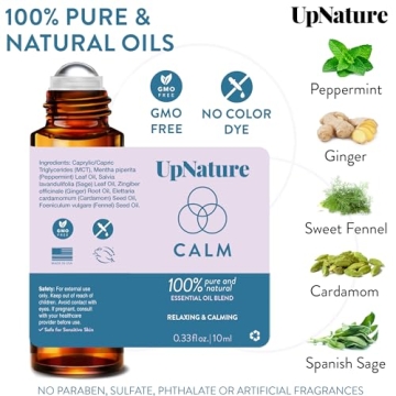 UpNature Calm Essential Oil Roll On for Natural Stress Relief