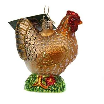 Old World Christmas Spring Chicken Glass Ornament for Tree
