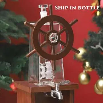 Jillmo Whiskey Decanter Sets for Men, 1250ml Liquor Decanter Gifts for Men