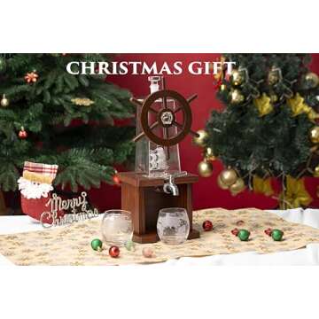 Jillmo Whiskey Decanter Sets for Men, 1250ml Liquor Decanter Gifts for Men