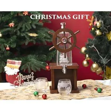 Jillmo Whiskey Decanter Sets for Men, 1250ml Liquor Decanter Gifts for Men