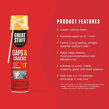 Great Stuff 157911 Insulating Foam Sealant for Superior Insulation