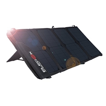 ELEGEEK 22W Foldable Solar Panel Phone Charger for iPhone X, iPhone 8 & 8 Plus, iPad, Galaxy S9, Not...