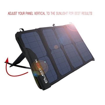 ELEGEEK 22W Foldable Solar Panel Charger for Outdoor Adventures
