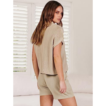 ANRABESS Women's Stylish Summer Two Piece Outfit Set